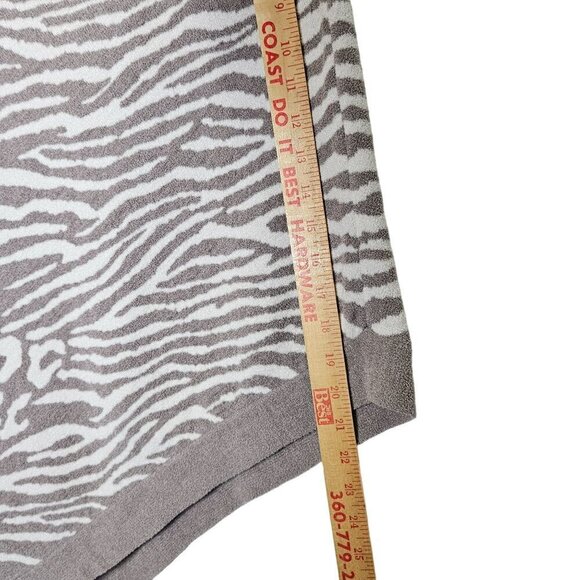 Barefoot Dreams CozyChic Ultra Lite Animal Print Poncho Pull Over Soft Plush OS - Picture 7 of 9